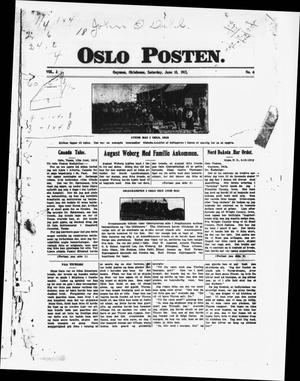 Primary view of Oslo Posten. (Guymon, Okla.), Vol. 3, No. 7, Ed. 1 Saturday, June 15, 1912