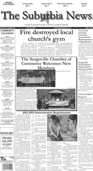 The Suburbia News (Seagoville, Tex.), Vol. 41, No. 36, Ed. 1 Thursday, July 25, 2013