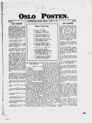 Oslo Posten. (Guymon, Okla.), Vol. 2, No. 26, Ed. 1 Friday, June 9, 1911