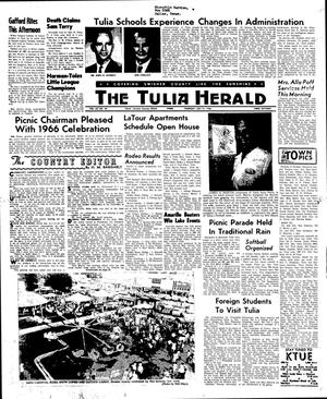Primary view of object titled 'The Tulia Herald (Tulia, Tex.), Vol. 56, No. 29, Ed. 1 Thursday, July 21, 1966'.