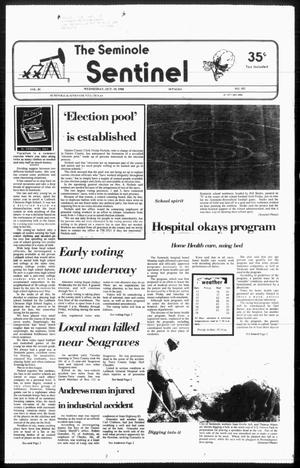 Primary view of object titled 'The Seminole Sentinel (Seminole, Tex.), Vol. 81, No. 102, Ed. 1 Wednesday, October 19, 1988'.
