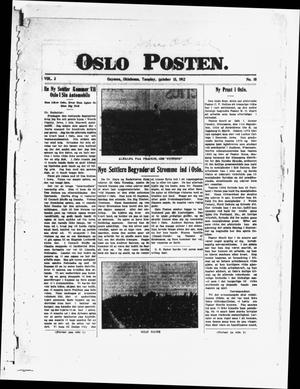Primary view of object titled 'Oslo Posten. (Guymon, Okla.), Vol. 3, No. 10, Ed. 1 Tuesday, October 15, 1912'.