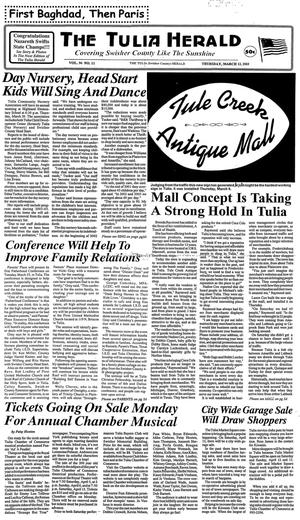 The Tulia Herald (Tulia, Tex.), Vol. 95, No. 11, Ed. 1 Thursday, March 13, 2003