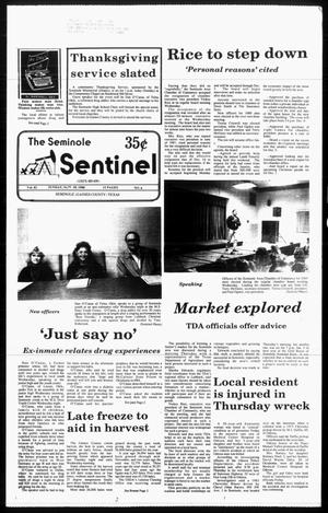 The Seminole Sentinel (Seminole, Tex.), Vol. 82, No. 6, Ed. 1 Sunday, November 20, 1988