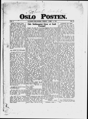 Oslo Posten. (Guymon, Okla.), Vol. 2, No. 25, Ed. 1 Friday, June 2, 1911