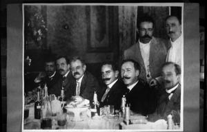 [Portrait of Pancho Villa with a Group of Men]