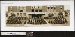 Primary view of object titled 'Photograph of Company A, 142nd Infantry, 36th Division at Camp Bowie]'.
