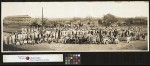 Primary view of object titled '[Photograph of Camp Bowie Painters]'.