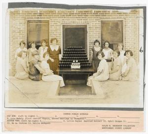 Primary view of object titled '[Photograph of Conroe Public School Students]'.