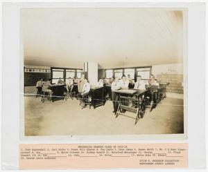 Primary view of object titled '[Photograph of Mechanical Drawing Class of 1923-1924]'.