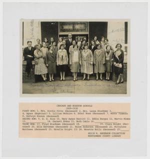 [Photograph of Crockett and Houston Schools Faculties, 1929-1930]