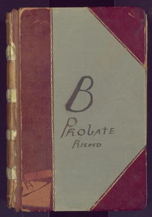 Primary view of object titled 'Travis County Probate Records: Probate Record B'.