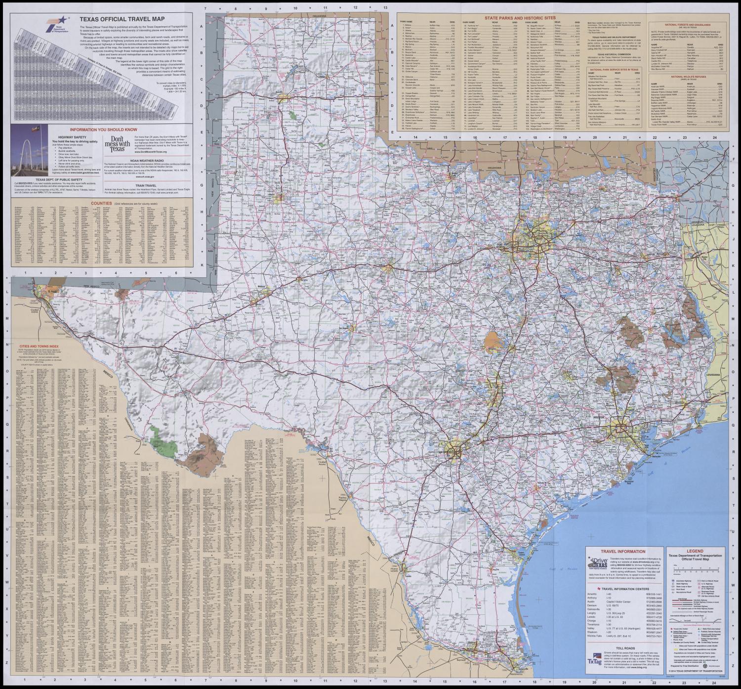 Texas Official Travel Map
                                                
                                                    [Sequence #]: 1 of 2
                                                