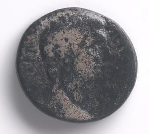 Primary view of object titled 'Coin of Augustus from Seleucis-Pieria of Antioch'.