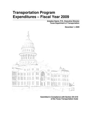 Texas Transportation Program Expenditures: 2009