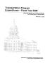 Report: Texas Transportation Program Expenditures: 2006