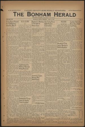 Primary view of object titled 'The Bonham Herald (Bonham, Tex.), Vol. 13, No. 77, Ed. 1 Monday, May 6, 1940'.