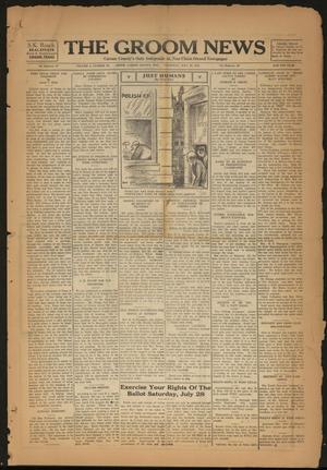 Primary view of object titled 'The Groom News (Groom, Tex.), Vol. 3, No. 20, Ed. 1 Thursday, July 26, 1928'.
