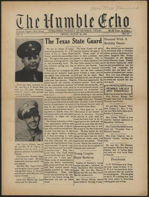 The Humble Echo (Humble, Tex.), Vol. 2, No. 10, Ed. 1 Friday, August 20, 1943