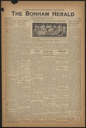 The Bonham Herald (Bonham, Tex.), Vol. 13, No. 93, Ed. 1 Monday, July 1, 1940