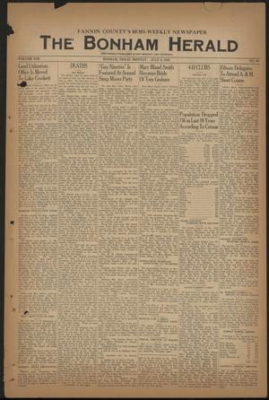 Primary view of object titled 'The Bonham Herald (Bonham, Tex.), Vol. 13, No. 95, Ed. 1 Monday, July 8, 1940'.
