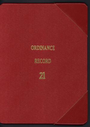Primary view of object titled '[Abilene City Ordinances: 2001]'.