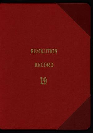 Primary view of object titled '[Abilene City Resolutions: 1999]'.