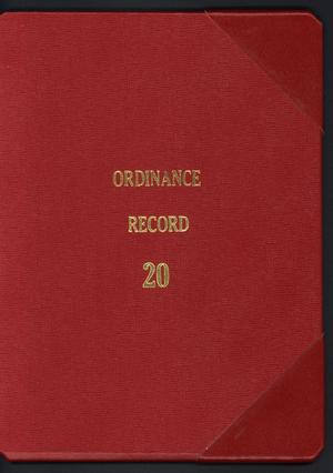 Primary view of object titled '[Abilene City Ordinances: 2000]'.