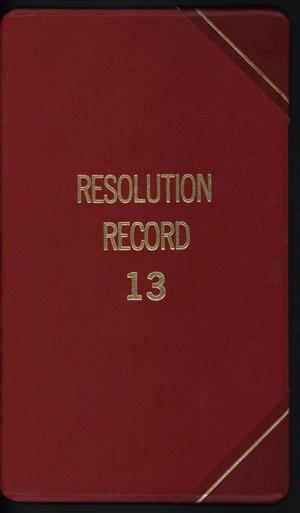 Primary view of object titled '[Abilene City Resolutions: 1993]'.