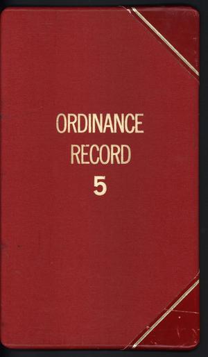 Primary view of object titled '[Abilene City Ordinances: 1985]'.
