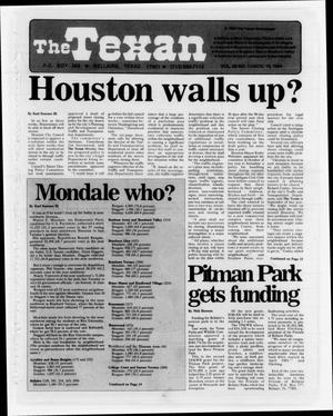 The Texan (Bellaire, Tex.), Vol. 30, No. 11, Ed. 1 Wednesday, November 14, 1984