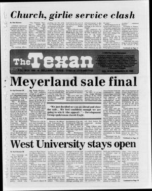 The Texan (Bellaire, Tex.), Vol. 31, No. 30, Ed. 1 Wednesday, March 27, 1985