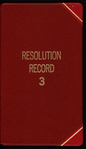 Primary view of object titled '[Abilene City Resolutions: 1983]'.