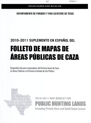 2010-2011 Suplemento en Espanol del Folleto de Mapas de Areas Publicas de Caza