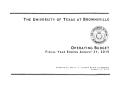 Thumbnail image of item number 3 in: 'University of Texas at Brownsville Operating Budget: 2015'.