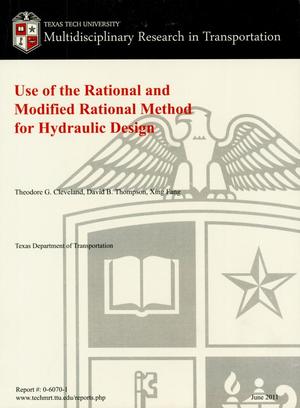 Use of Rational and Modified Rational Method for Hydraulic Design