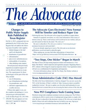 Primary view of object titled 'The Advocate: Volume 20, Issue 2, April - June 2015'.