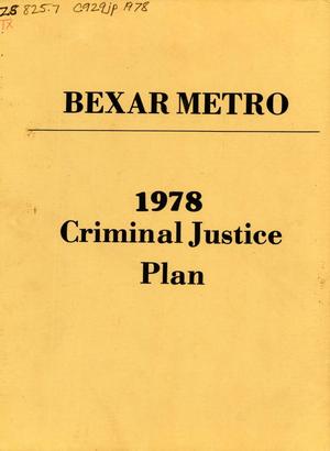 Primary view of object titled 'Bexar Metropolitan Criminal Justice Plan, 1978'.