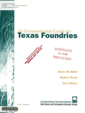 An Environmental Guide for Texas Foundries