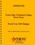 Thumbnail image of item number 1 in: 'Texas State Technical College West Texas Budget: 2015'.