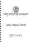 Thumbnail image of item number 1 in: 'Lamar Institute of Technology Annual Financial Report: Fiscal Year ended August 31, 2014'.