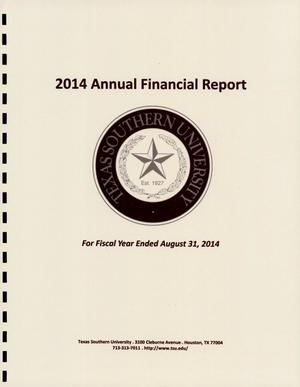 Texas Southern University Annual Financial Report: 2014