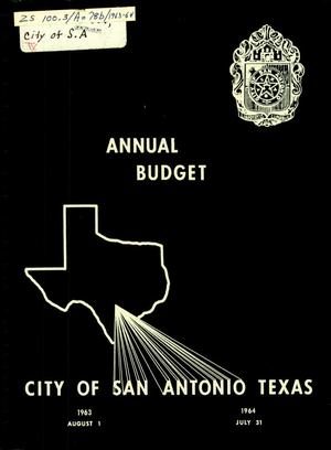 Primary view of object titled 'San Antonio Annual Budget: 1964'.