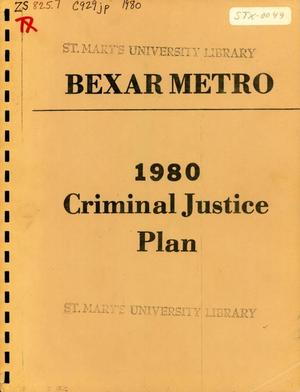 Primary view of object titled 'Bexar Metropolitan Criminal Justice Plan, 1980'.