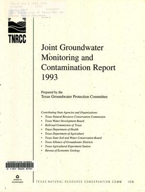 Joint Groundwater Monitoring and Contamination Report: 1993