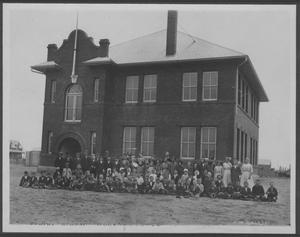Primary view of object titled '[Photograph of Rowena Public School]'.