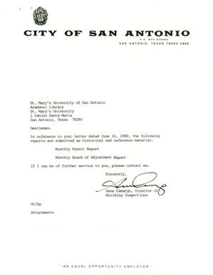 San Antonio Monthly Reports: October 1999