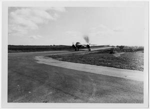 Primary view of object titled '[Airplane on a Runway]'.