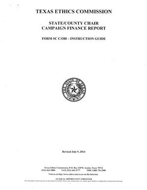Form SC C/OH Instruction Guide: State/County Chair Campaign Finance Report