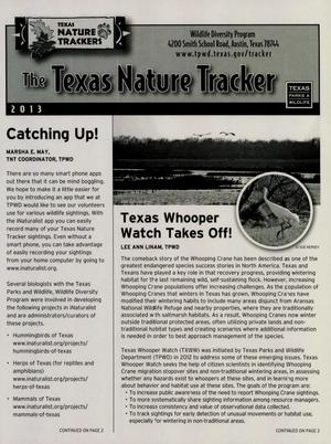 The Texas Nature Tracker, 2013
